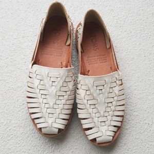 Toms leather flat